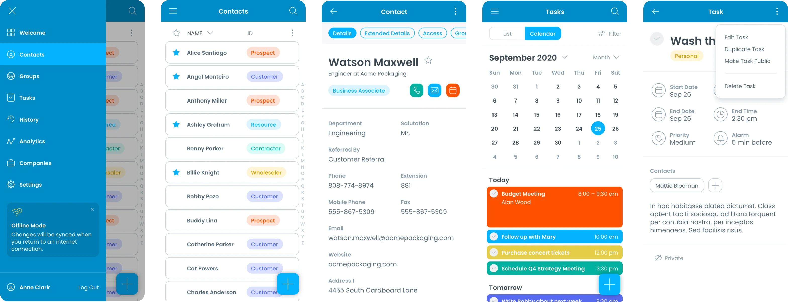 Act! Mobile Experience