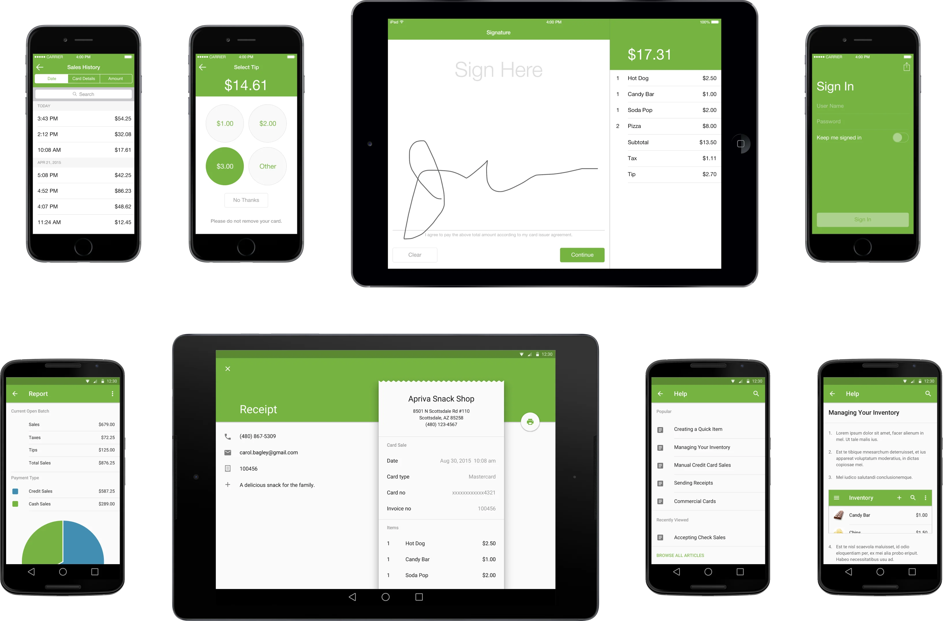 AprivaPay Plus Device Grid 2