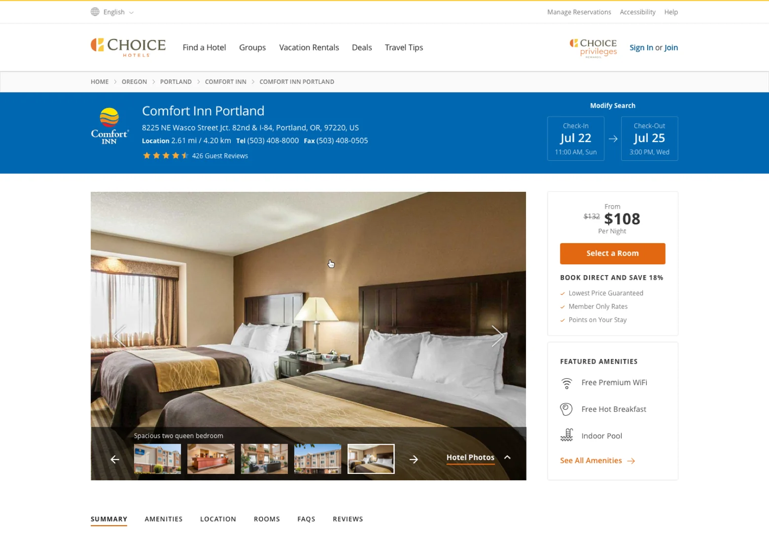 Modular Booking Widget Design