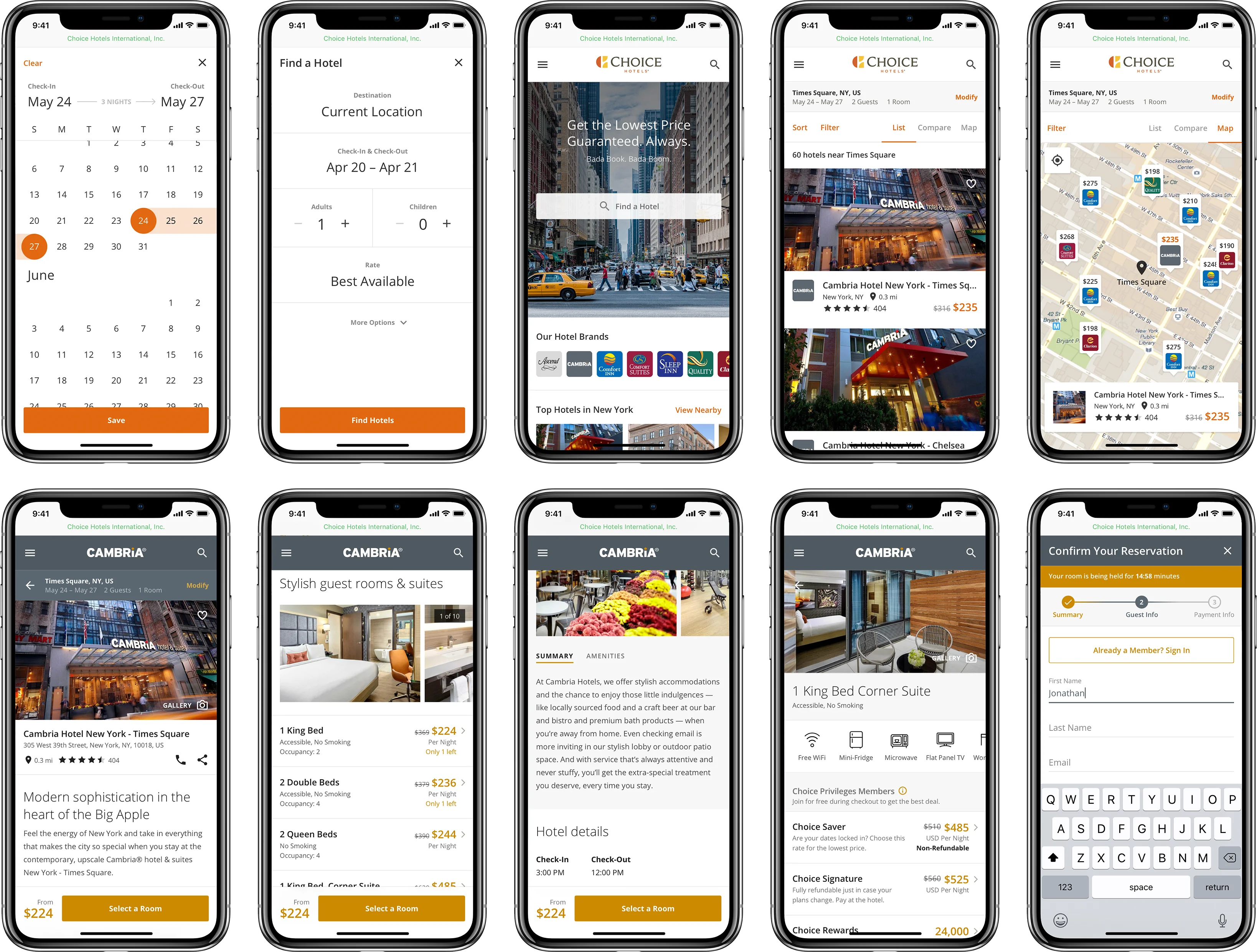 Visual Design Mobile Screens