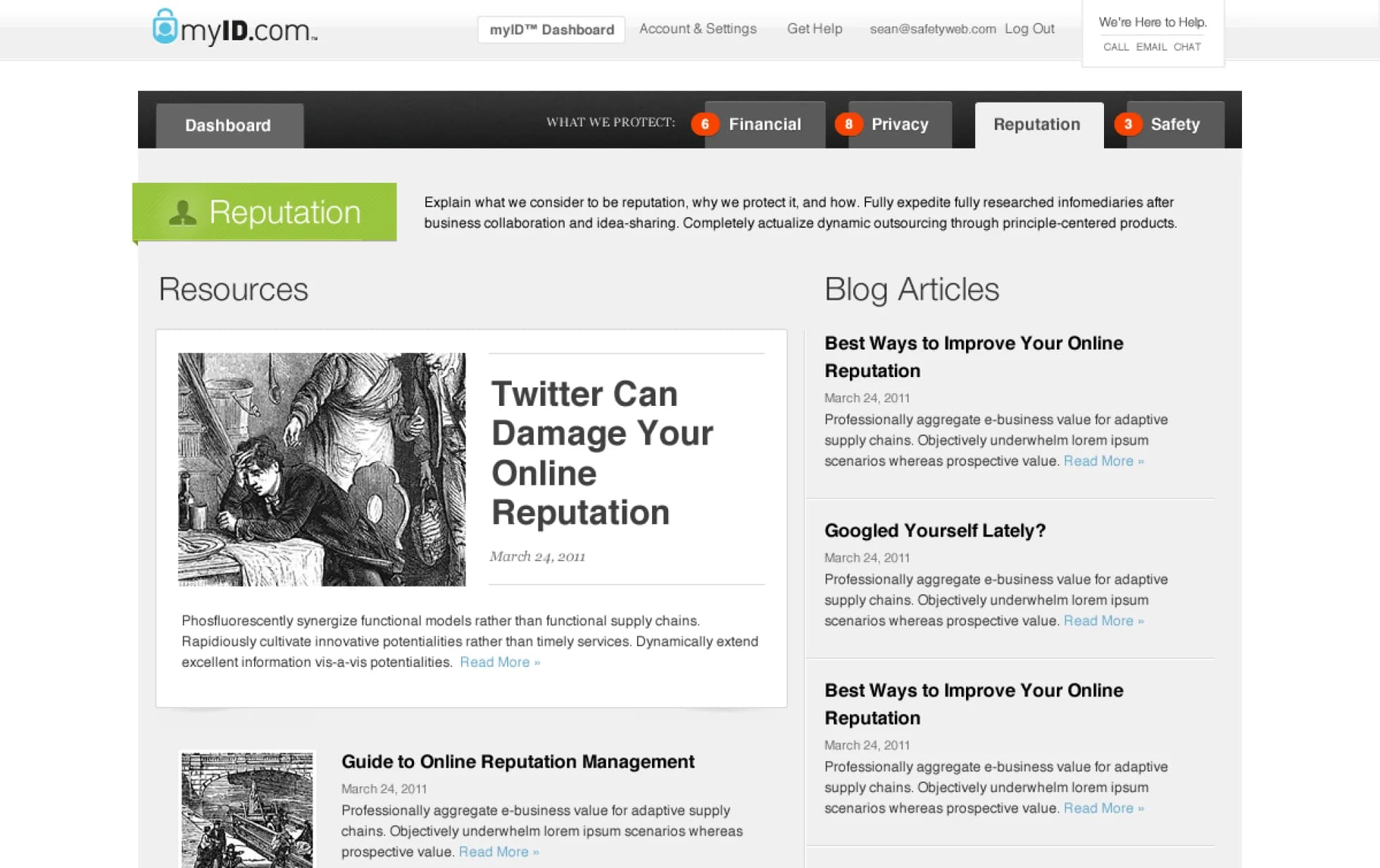 MyID App and Website Design